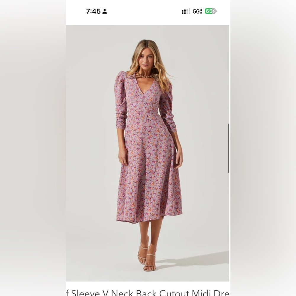 Astr Midi Dress NWOT